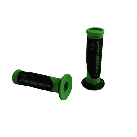 Manopole scooter dual density nero-verde ProGrip (Big Star), ricambio 67322
