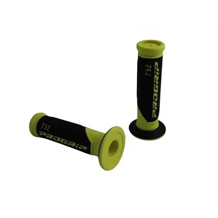 Manopole scooter dual density nero-giall ProGrip (Big Star), ricambio 67327