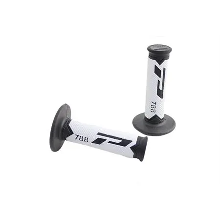 Manopole cross tri density ProGrip di colore nero, bianco, titanio, ricambio 67887