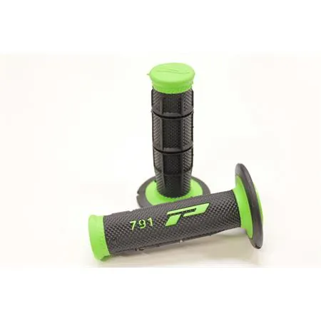 67918 Manopole cross ProGrip dual density nero-verde