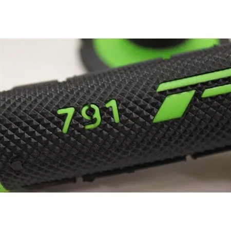 67918 Manopole cross ProGrip dual density nero-verde