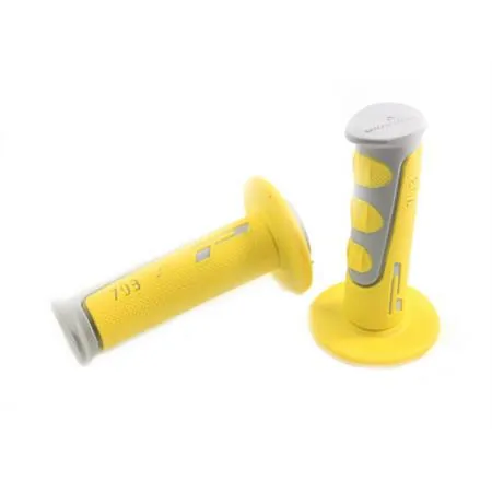 Manopole ProGrip (Big Star) dual density grigio-giallo, ricambio 67932