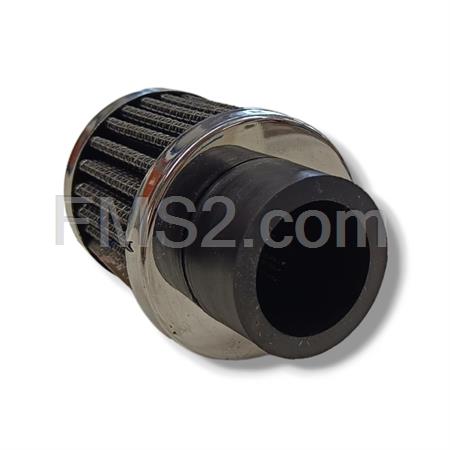 Filtro aria conico diametro 28mm rete metall fi Bergamaschi, ricambio E17056