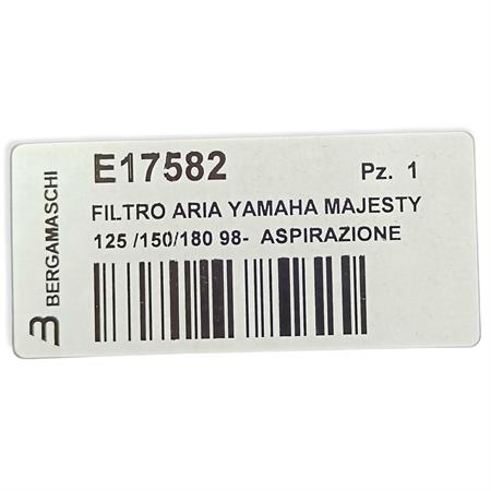 Filtro aria yamaha majesty 125 /150/180, ricambio E17582