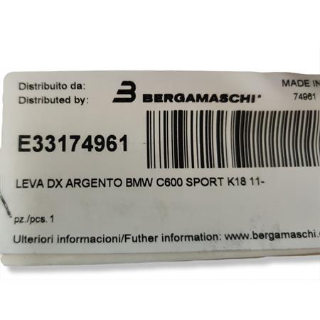 Leva dx argento bmw c600sport k18 11-, ricambio E33174961