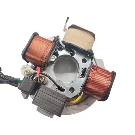 Statore Bergamaschi a 4 poli con 3 bobine e 1 pick-up e connettore tondo a 4 fili per Piaggio  Vespa PK 50 s prodotte dal 1982 fino al 1984 senza avviamento elettrico, ricambio V100199491