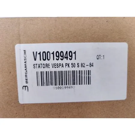 Statore Bergamaschi a 4 poli con 3 bobine e 1 pick-up e connettore tondo a 4 fili per Piaggio  Vespa PK 50 s prodotte dal 1982 fino al 1984 senza avviamento elettrico, ricambio V100199491