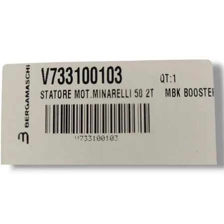 Statore completo di piastra Bergamaschi per scooter con motore Minarelli orizzontale e accensione Yamaha Euro 0 e Euro 1 con cavi lunghi 40 cm, ricambio V733100103