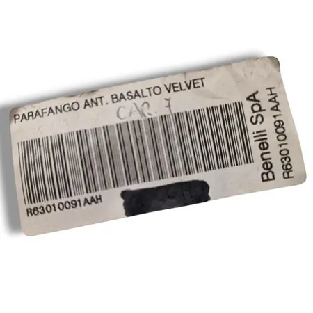 Parafango anteriore in plastica verniciata colore grigio scuro basalto metallizzato per maxi scooter Benelli Velvet 125, 150 e 250 cc prodotti dal 1999 fino al 2001, ricambio R63010091AAH