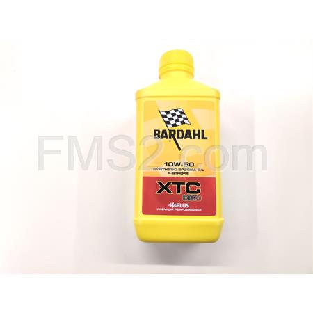Olio Bardahl XTC C60 Sae 10W50 Road sintetico 100% confezione da 1 litro, ricambio 338140