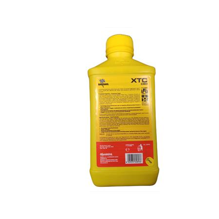 Flacone da 1 litro olio motore Bardahl XTC C60 con gradazione 10W30 sintetico 100% per utilizzo moto, ricambio 348140