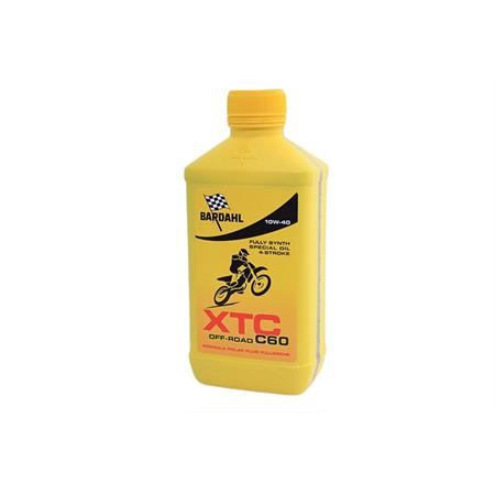 Olio Bardahl XTC C60 sintetico 100 %  off road con gradazione 10W40, confezione da 1 litro, ricambio 351140