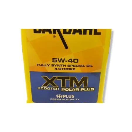 Flacone olio Bardahl XTM polarplus specifico per scooter 4 tempi con gradazione 5W40 e confezione da 1 litro, ricambio 363039