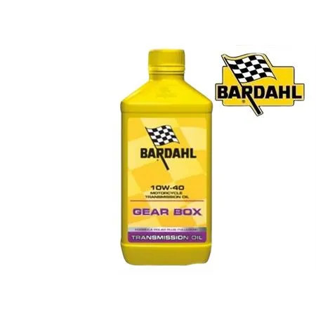 Olio cambio motore 2 tempi Bardahl modello Gear box con densità 10W40 nella confezione in barattolo da 1 litro, ricambio 405040