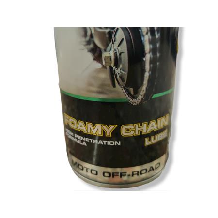 Bomboletta spray catena Foamy chain lube Bardahl da 400cc specifica per moto off-road e altre applicazioni, ricambio 601029