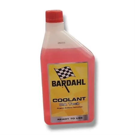 Bardahl Coolant OA Tech 1L - Liquido refrigerante organico pronto all'uso, ricambio 739039, compatibile auto e moto