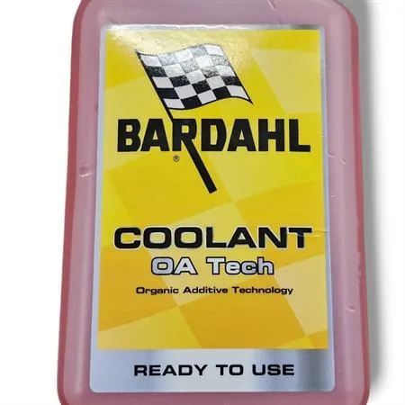 Bardahl Coolant OA Tech 1L - Liquido refrigerante organico pronto all'uso, ricambio 739039, compatibile auto e moto