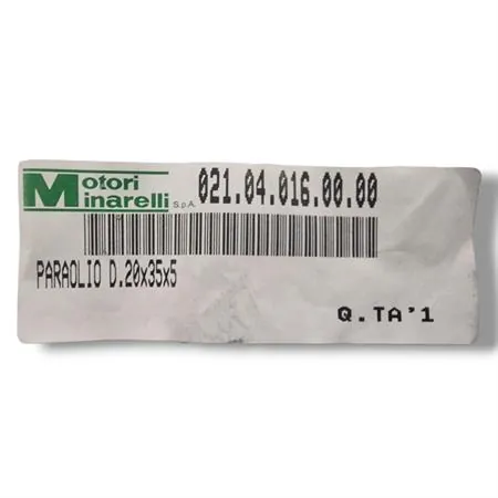 Paraolio 20x35x5 SD HS specifico uscita albero cambio secondario lato pignone originale Motori Minarelli per Beta ENDURO/MOTARD RR 125 LC 2013-2020, ricambio 021.04.016.00.00