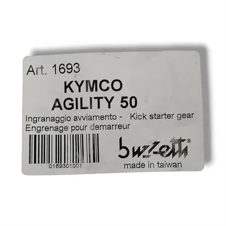 Pedale leva ingranaggio scorrevole messa in moto avviamento a pedale per scooter Kymco Agility 50 2t e 4t Buzzetti, ricambio 1693