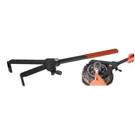 Attrezzo universale Buzzetti per bloccare il volano e la campana frizione con dentelli piatti ed apertura da 70mm a 125mm, ricambio 5638
