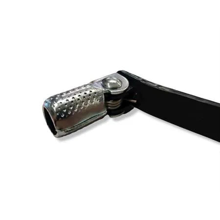 Leva cambio Buzzetti in acciaio completo di gommino per Yamaha XT 500, 550 e 600 cc Tenere 4 tempi, ricambio 7595