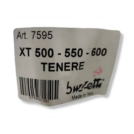 Leva cambio Buzzetti in acciaio completo di gommino per Yamaha XT 500, 550 e 600 cc Tenere 4 tempi, ricambio 7595