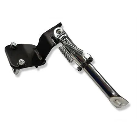 Cavalletto laterale cromato Buzzetti per scooter Yamaha Aerox 50 cc prodotti dal 2013 in poi con ruote da 13 pollici, ricambio 8563C