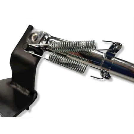 Cavalletto laterale cromato Buzzetti per scooter Yamaha Aerox 50 cc prodotti dal 2013 in poi con ruote da 13 pollici, ricambio 8563C