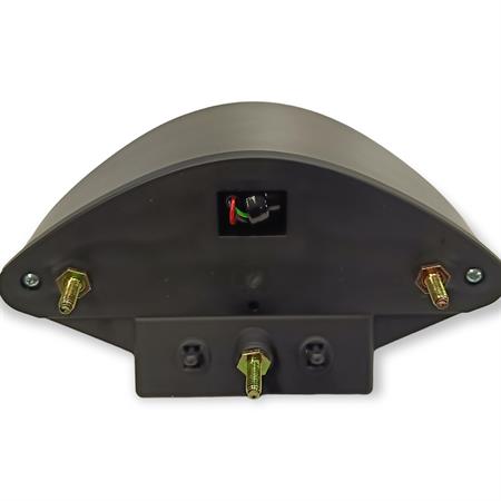 Fanale posteriore BCD di colore nero con alette nere e luci led per scooter Mbk Nitro e Yamaha Aerox prodotti fino al 2012, ricambio CGN475414