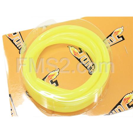 Tubo benzina in gomma siliconica Tun'r colore giallo fluo, rotolo con prezzo al metro, ricambio CGN478267