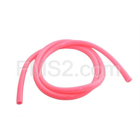 Tubo benzina tun'r in gomma di colore rosa con lunghezza 1 metro e diametro interno da 5 mm, ricambio CGN479280