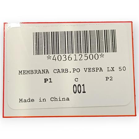 Membrana carb.po vespa lx 50 4t 4v, ricambio 403612500