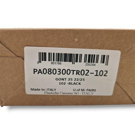 Manopole ProGrip in gomma nera modello MX 803-102 senza foro terminale, ricambio 405401855