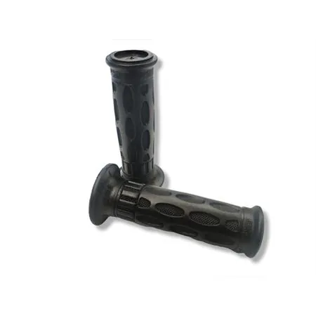 Coppia manopole scooter PROGRIP 767-102 in gomma di colore nero per scooter 50 cc, ricambio 405402020