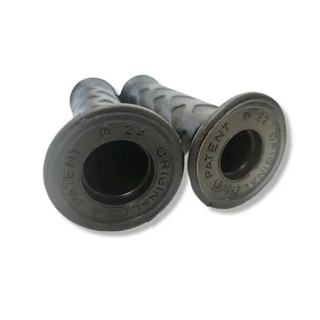 Coppia manopole scooter Progrip modello 789-102 in gomma di colore nera tipo originali con diametro 22 e 25 mm, ricambio 405402065