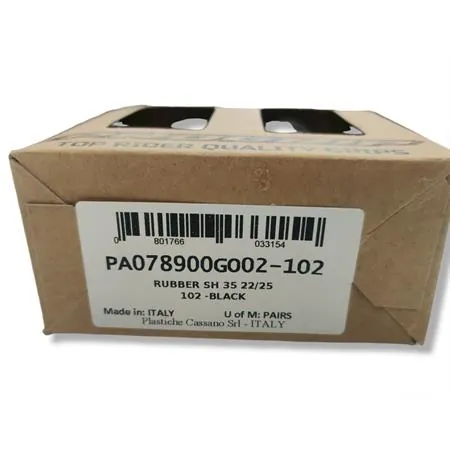 Coppia manopole scooter Progrip modello 789-102 in gomma di colore nera tipo originali con diametro 22 e 25 mm, ricambio 405402065