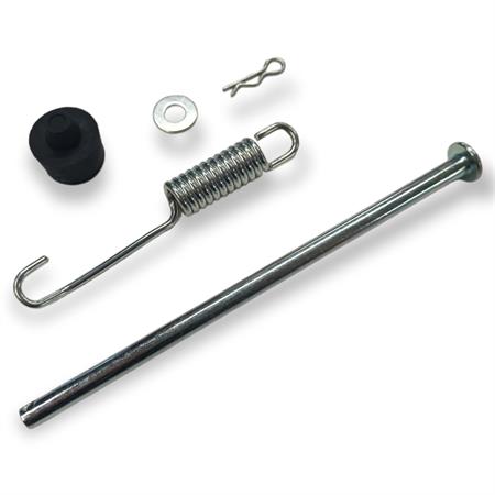 Kit perno, molla e gommino battuta Mandelli x cavalletto centrale Mbk Booster spirit e altri modelli, ricambio 406450070