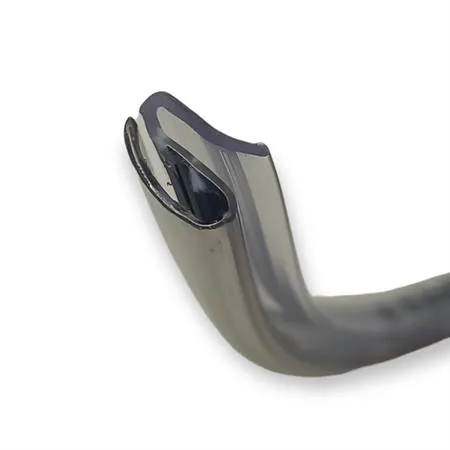 Bordo scudo lato sinistro in meral di colore argento originale per scooter Piaggio  Vespa ET2 e ET4 50, 125 e 150 cc a 2 e 4 tempi, ricambio 10174-SX