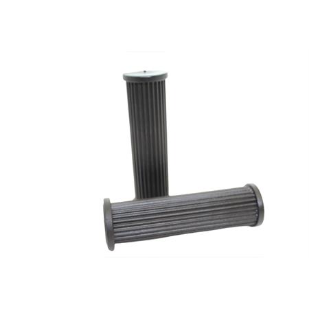 Manopole in gomma vespa pk 50 e 125 s con rigature e bordino originali (Cif), ricambio 10269