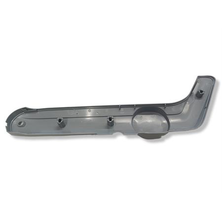 Coppia fiancatine laterali CIF made in Italy per ciclomotore Piaggio Ciao SC in plastica di colore grigio venduti senza perni, senza molle e senza scritta, ricambio 10426
