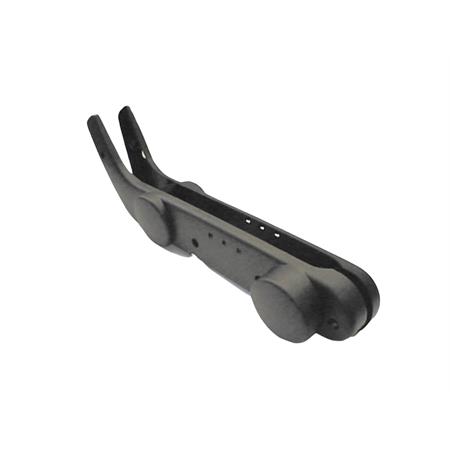 Coppia fiancatine laterali in plastica di colore nero per ciclomotore Piaggio Ciao fl con variatore (CIF), ricambio 10428-30