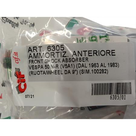 Kit ammortizzatore anteriore e posteriore completi di accessori per vespa 50 N e R con ruote da 2.75-9, ricambio 10707-KT