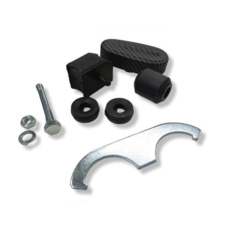 Kit ammortizzatori Carbone HI-TECH serie carboon look sport regolabili nel precarico molla e versione limited edition per Piaggio vespa 50 special, 125 primavera, 125 Et3, ricambio 10751-KT