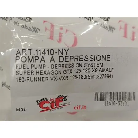 11410-NY Pompa a depressione Piaggio Gilera (CIF)