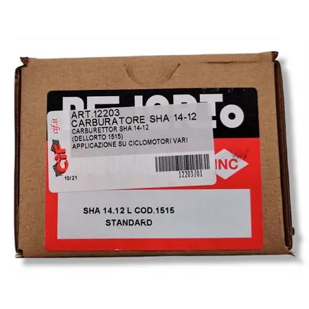 12203 Carburatore dell'Orto modello sha 14 - 12 per ciclomotori vari