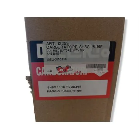 12253 Carburatore dell'Orto shbc 18-16p con miscelatore per Ape 50 r (CIF)