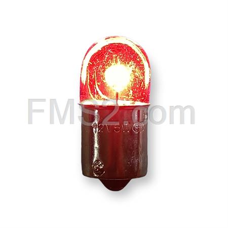 Lampadina CIF 12 Volt 5 Watt BA15S, palloncino, colore rosso, ricambio 1418-RED
