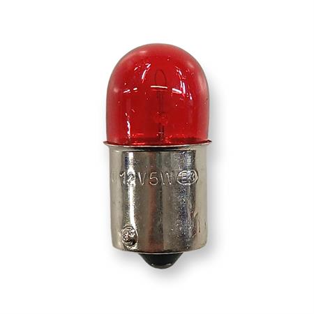 Lampadina CIF 12 Volt 5 Watt BA15S, palloncino, colore rosso, ricambio 1418-RED