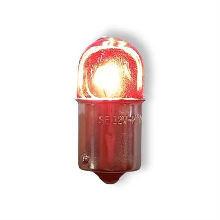 1419-RED Lampadina CIF 12 Volt 10 Watt BA15S, palloncino, colore rosso