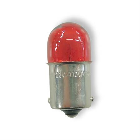 Lampadina CIF 12 Volt 10 Watt BA15S, palloncino, colore rosso, ricambio 1419-RED